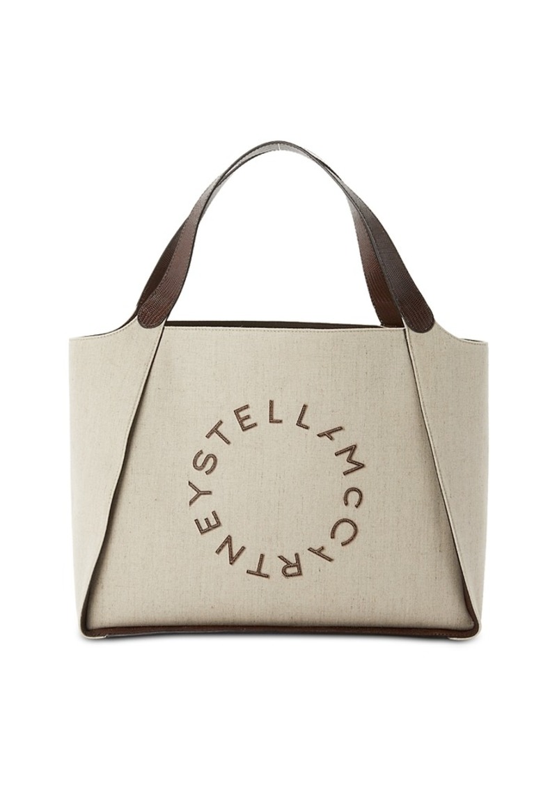 Stella McCartney Canvas Logo Tote Bag