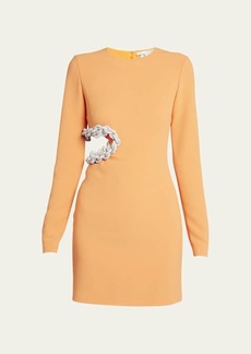 Stella McCartney Crystal Braided Cutout Mini Dress