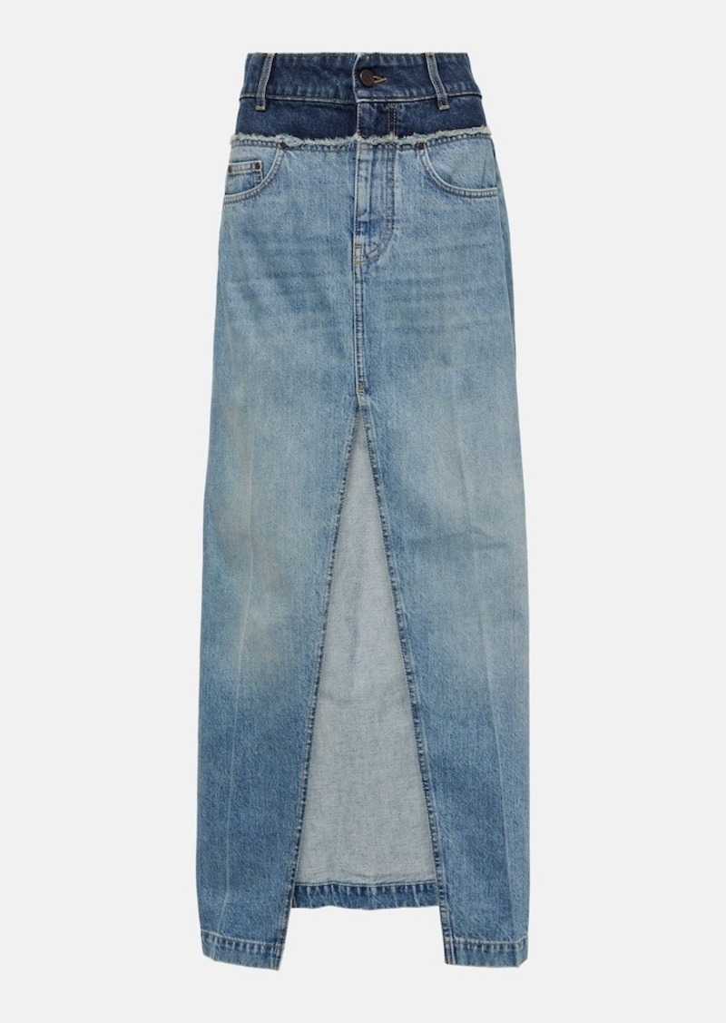 Stella McCartney Denim maxi skirt