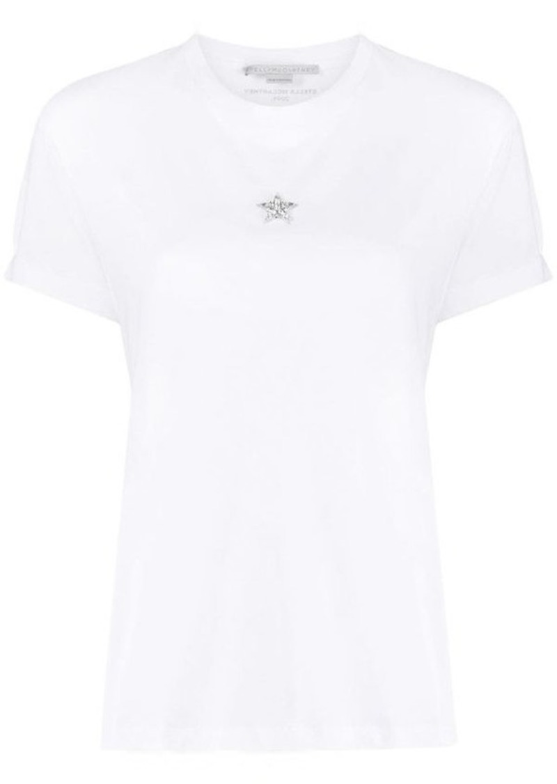 STELLA MCCARTNEY Embroidered mini star cotton t-shirt