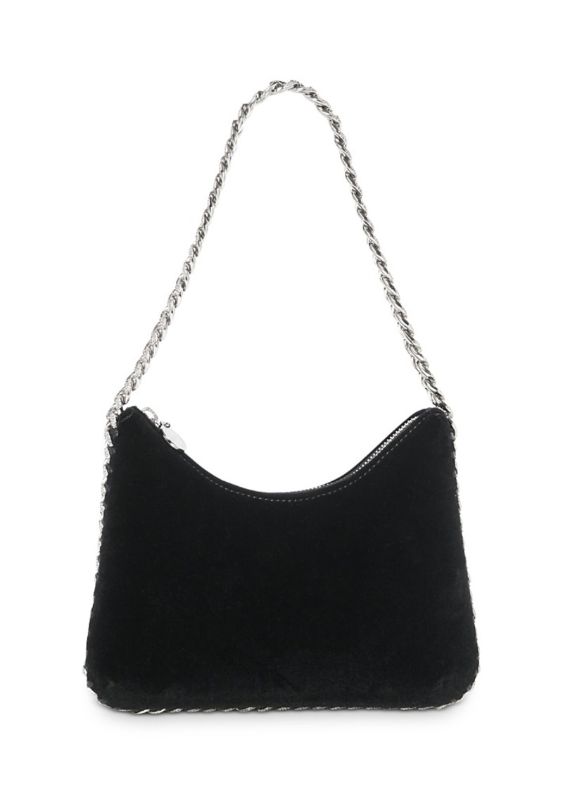 Stella McCartney Falabella Velvet Zip Mini Shoulder Bag