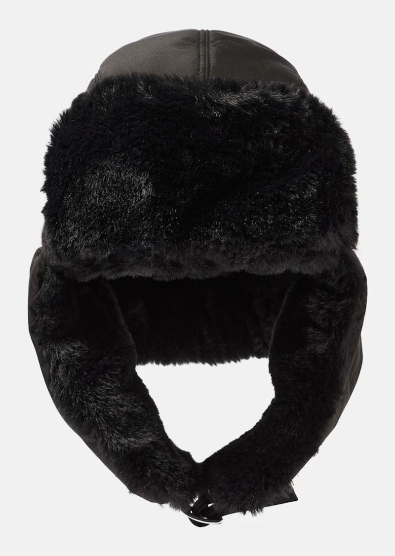 Stella McCartney Faux fur-trimmed hat