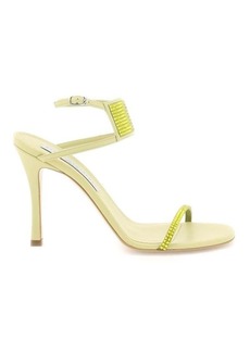 Stella mccartney faux leather sandals with crystals