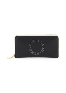 Stella mccartney faux leather zip-around wallet