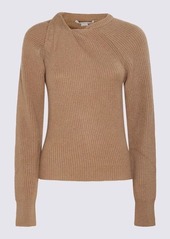 STELLA MCCARTNEY FAWN CASHMERE AND VISCOSE BLEND SWEATER