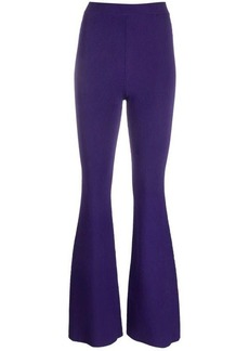 STELLA MCCARTNEY FLARED TROUSERS IN RIBBED KNIT