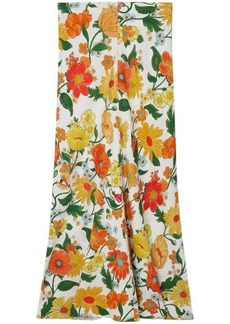 STELLA MCCARTNEY Floral print midi skirt