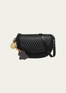 Stella McCartney Frayme Small Woven Eco Vegan Leather Shoulder Bag