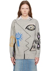 Stella McCartney Gray Intarsia Sweater