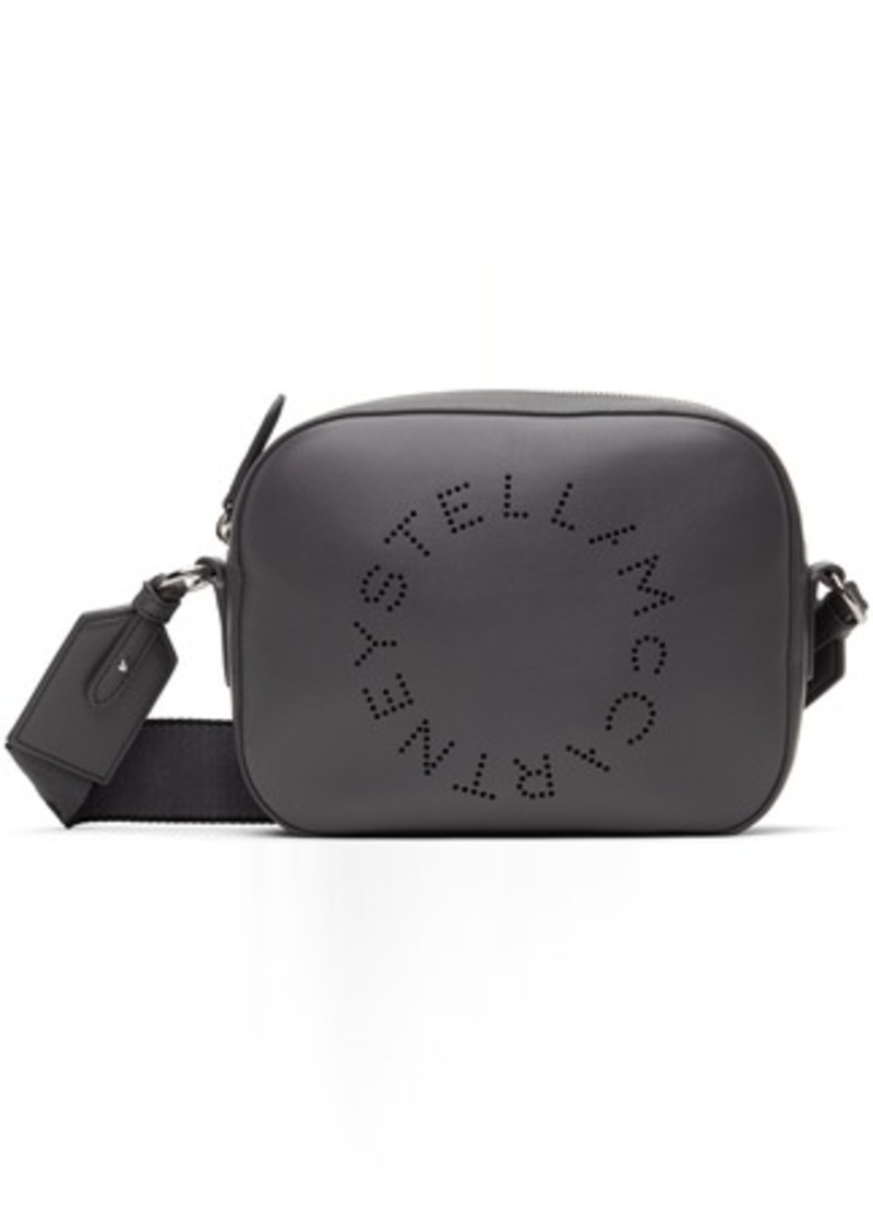 Stella McCartney Gray Logo Alter Mat Small Camera Bag