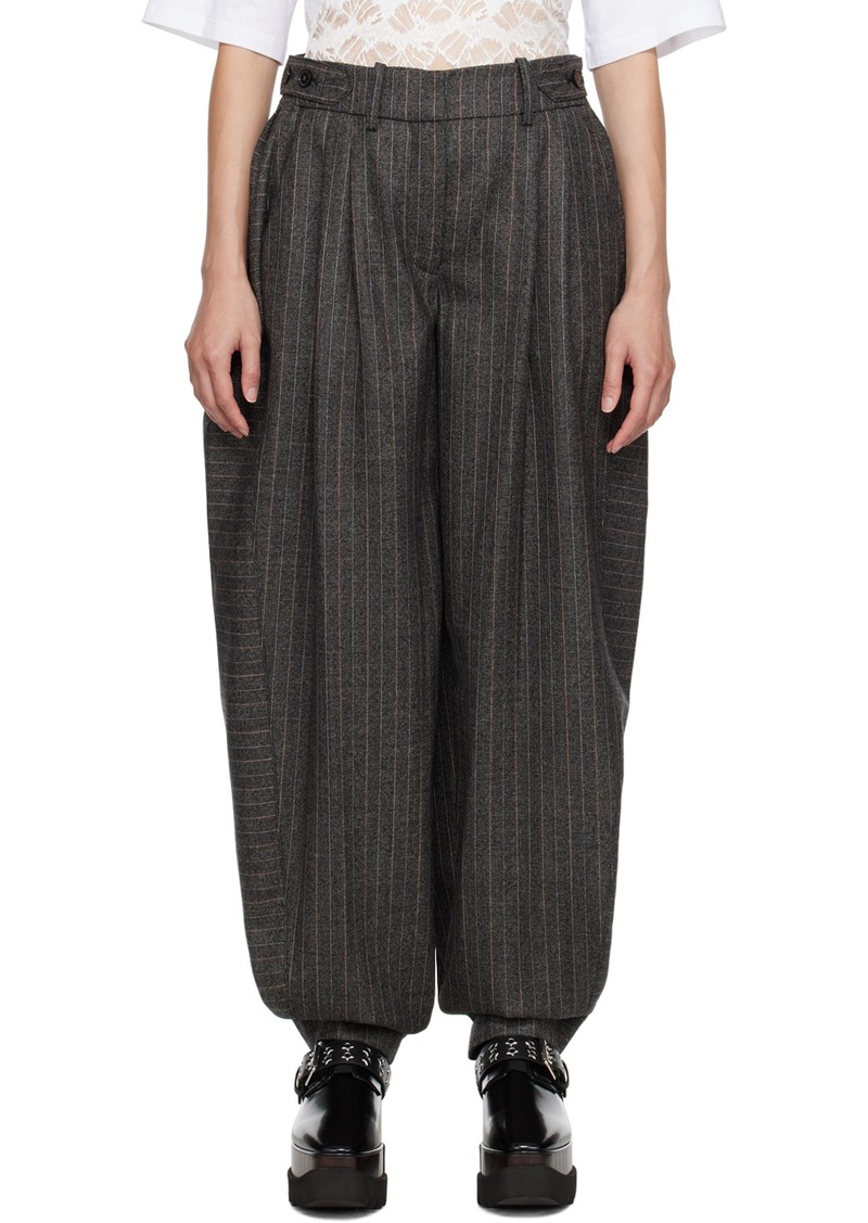 Stella McCartney Gray Pinstripe Trousers