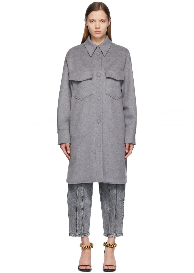 Stella McCartney Grey Kerry Short Coat