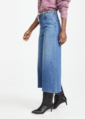 Stella McCartney High Rise Crop Straight Jeans With Logo Belt