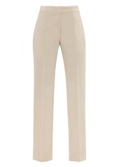 Stella McCartney High-rise front-pleated wool-twill trousers