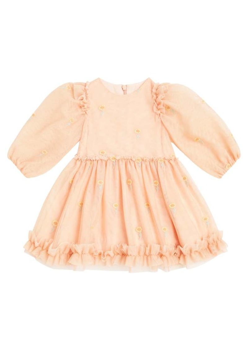 Stella McCartney Kids Baby embroidered tulle dress