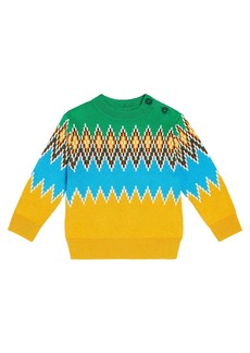 Stella McCartney Kids Baby Fair Isle cotton-blend sweater