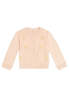 Stella McCartney Kids Baby floral cotton cardigan