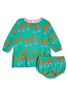 Stella McCartney Kids Baby printed dress and bloomers set