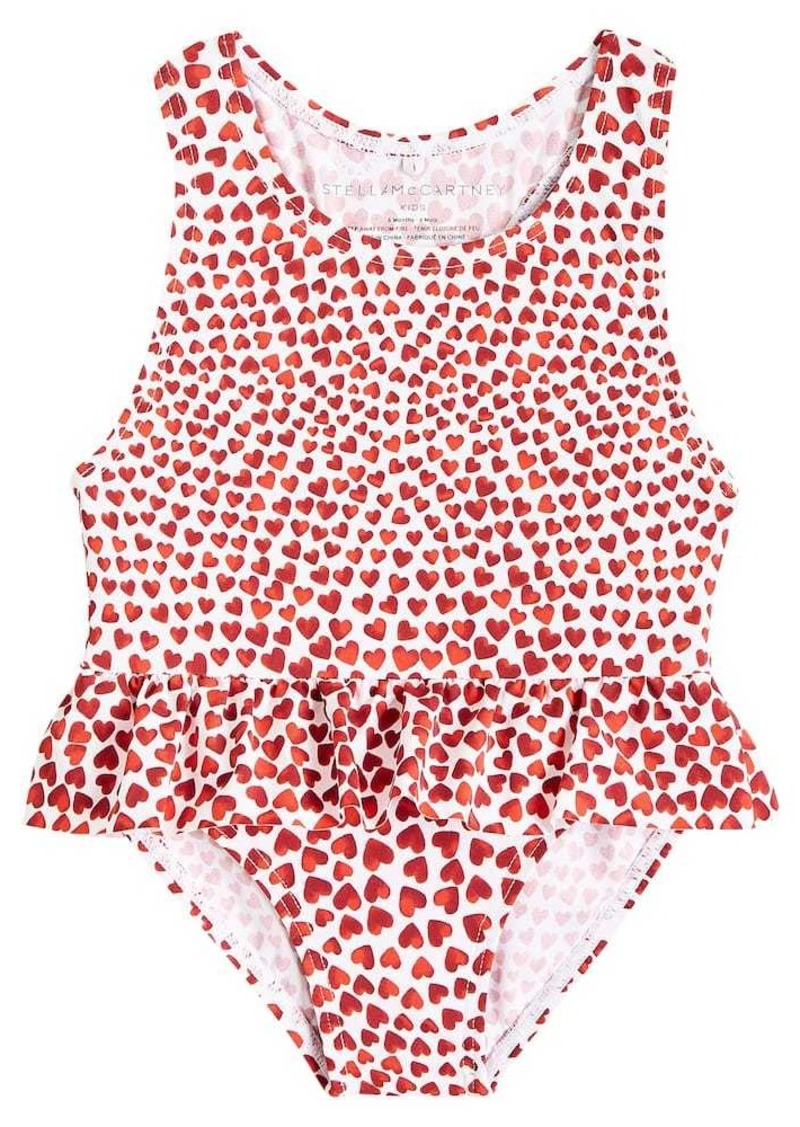 Stella McCartney Kids Baby printed ruffled swimsuit