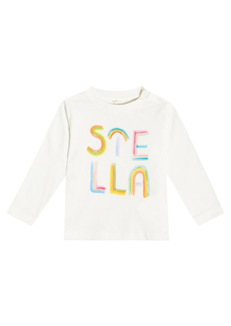 Stella McCartney Kids Logo cotton jersey T-shirt