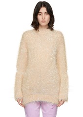 Stella McCartney Knit Tinsel Opalescent Crewneck Sweater