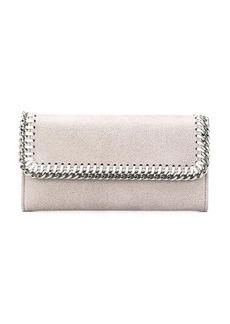 STELLA MCCARTNEY Light And Silver Continental Falabella Wallet