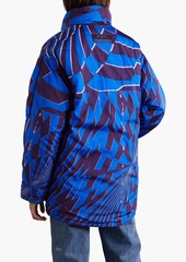 Stella McCartney Lingerie - Alex oversized reversible printed shell coat - Blue - XXS
