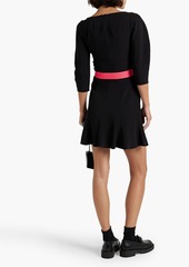 Stella McCartney Lingerie - Belted crepe mini dress - Black - IT 34