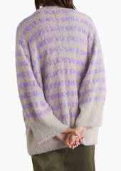 Stella McCartney Lingerie - Brushed jacquard-knit cardigan - Purple - IT 44