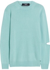 Stella McCartney Lingerie - Cutout cashmere and wool-blend sweater - Green - XS