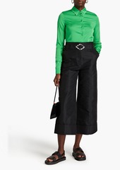 Stella McCartney Lingerie - Daria satin-crepe shirt - Green - IT 34