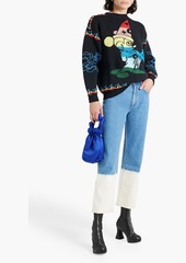 Stella McCartney Lingerie - Disney cotton-blend jacquard sweater - Black - XXS