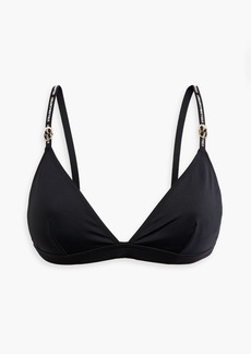 Stella McCartney Lingerie - Embellished triangle bikini top - Black - S