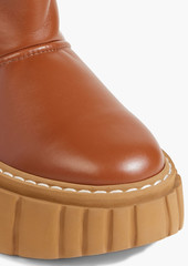 Stella McCartney Lingerie - Emilie faux leather platform ankle boots - Brown - EU 35