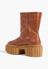 Stella McCartney Lingerie - Emilie faux leather platform ankle boots - Brown - EU 35