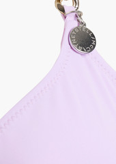 Stella McCartney Lingerie - Falabella chain-embellished underwired bikini top - Purple - S