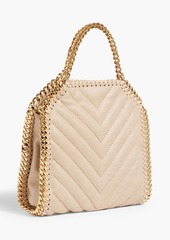 Stella McCartney Lingerie - Falabella quilted faux brushed-leather shoulder bag - Neutral - OneSize