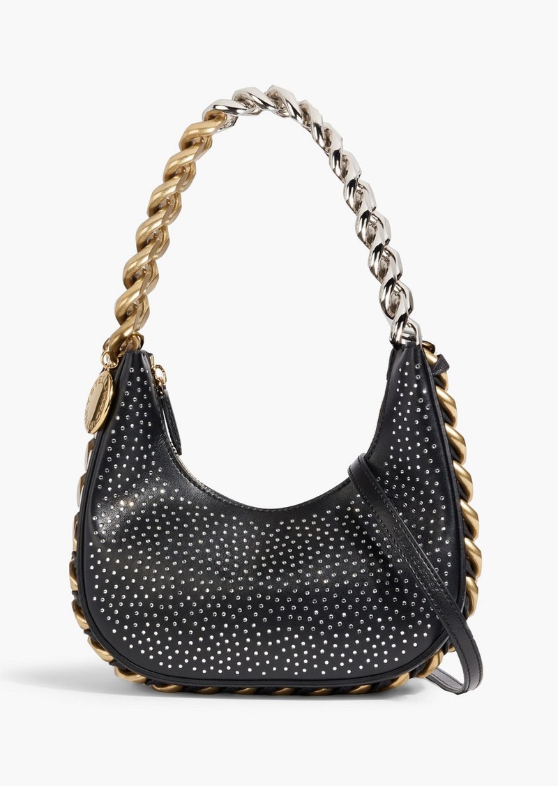 Stella McCartney Lingerie - Frayme embellished faux leather shoulder bag - Black - OneSize