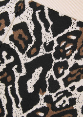 Stella McCartney Lingerie - Intarsia-knit track pants - Animal print - IT 38