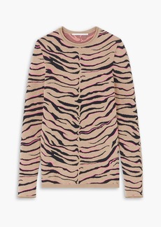 Stella McCartney Lingerie - Jacquard-knit wool-blend sweater - Neutral - IT 34