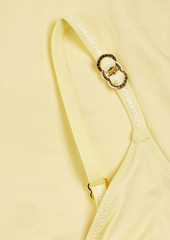 Stella McCartney Lingerie - Logo-appliquéd swimsuit - Yellow - S