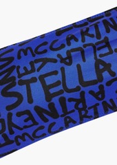 Stella McCartney Lingerie - Logo-print bandeau bikini top - Blue - S