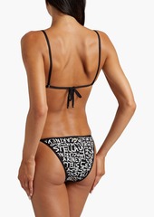 Stella McCartney Lingerie - Logo-print low-rise bikini briefs - Black - S
