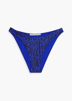 Stella McCartney Lingerie - Logo-print low-rise bikini briefs - Blue - S