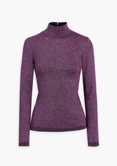 Stella McCartney Lingerie - Metallic knitted turtleneck sweater - Red - IT 34