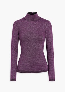 Stella McCartney Lingerie - Metallic knitted turtleneck sweater - Purple - IT 36
