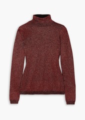 Stella McCartney Lingerie - Metallic knitted turtleneck sweater - Red - IT 34