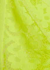 Stella McCartney Lingerie - Neon stretch-lace triangle bra - Yellow - S