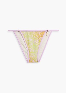 Stella McCartney Lingerie - Printed low-rise bikini briefs - Purple - S