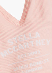 Stella McCartney Lingerie - Ribbed cotton-blend jersey sports bra - Pink - S
